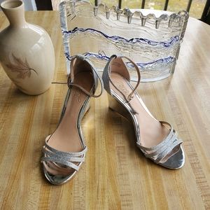 Jewel Badgley Mischka Strappy Wedge Sandal